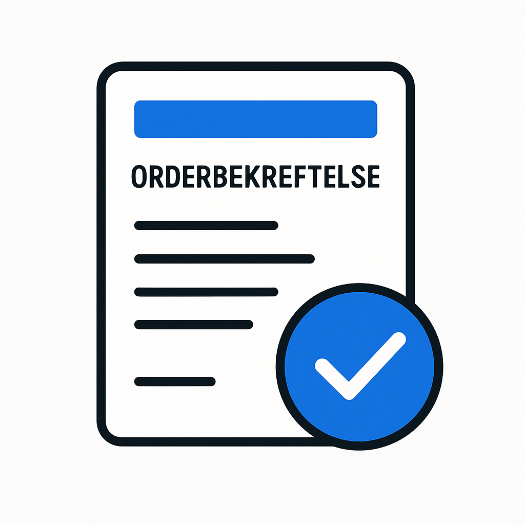 Ordrebekreftelse - Dokumentmal