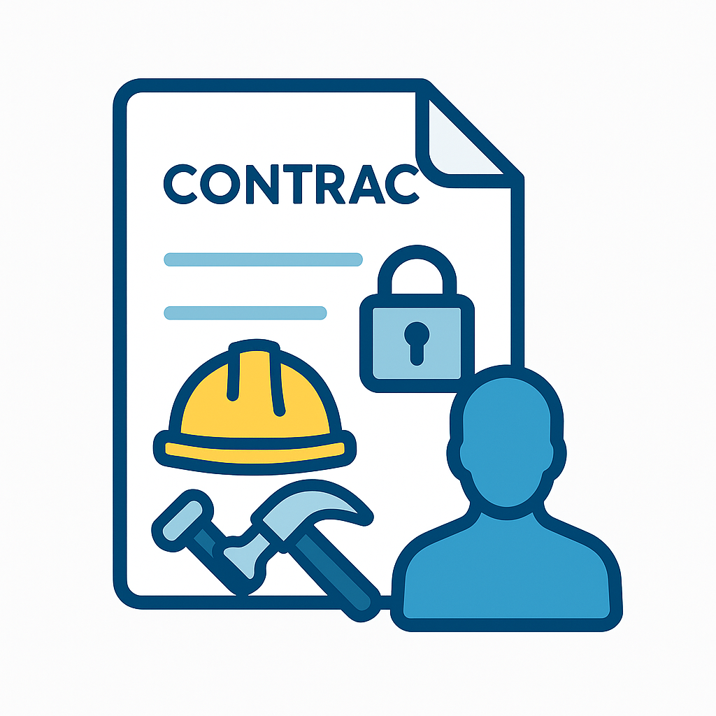 Kontrakt for håndverkertjenester - Dokumentmal